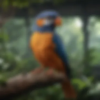 Incorporating Nature in Aviary Design An aviary design showcasing natural elements and enrichment features