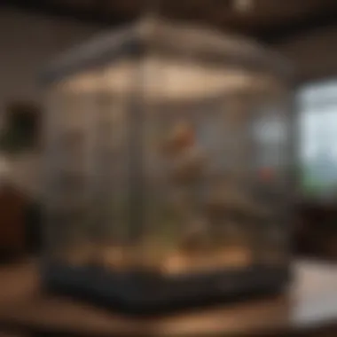 AE Flight Cage in Home Decor An AE flight cage in a well-decorated room, demonstrating its integration into home decor.