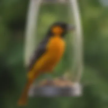 Different types of Baltimore Oriole feeders available