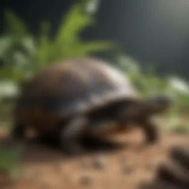 Diverse Materials for Tortoise Habitats Different materials for tortoise habitats
