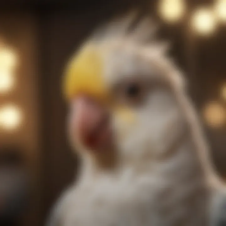 Close-up of high-quality materials used in cockatiel cages