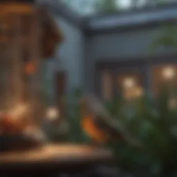 Cozy aviary with a bird-safe heater