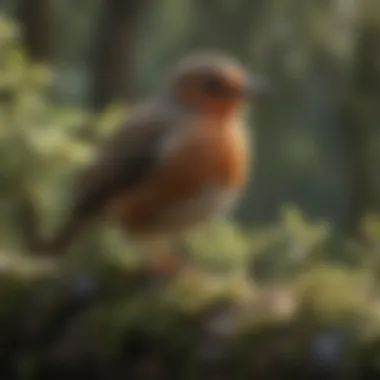Diverse Habitats for Birdwatching Enthusiasts A serene landscape with a diverse range of birds, highlighting natural habitats for birdwatching.