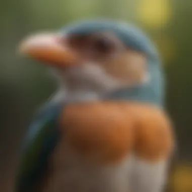 Bird Species and Their Vocalizations An illustrated guide depicting various bird species with their corresponding vocalizations.