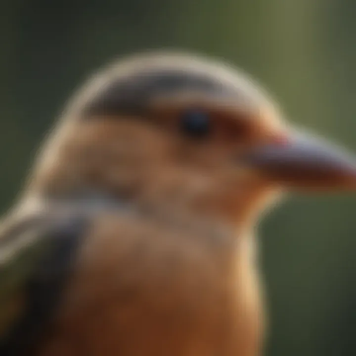 A close-up of various bird species vocalizing in a natural habitat