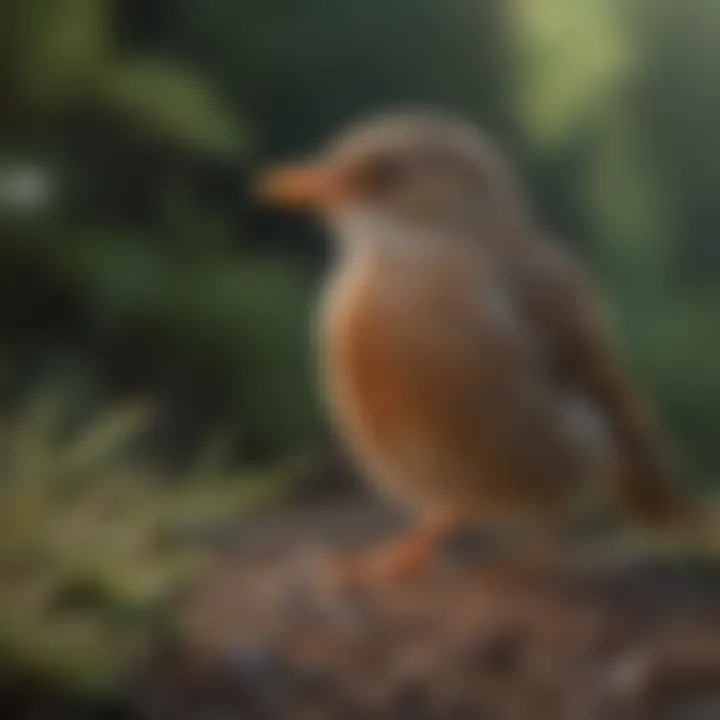 A dedicated bird-watcher using a field guide