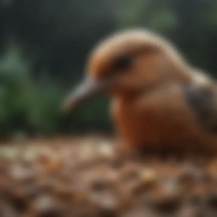 A variety of bird food and supplements