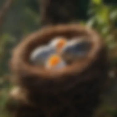 Avian Care: Nesting and Incubation Nesting birds attending to their eggs in a natural habitat