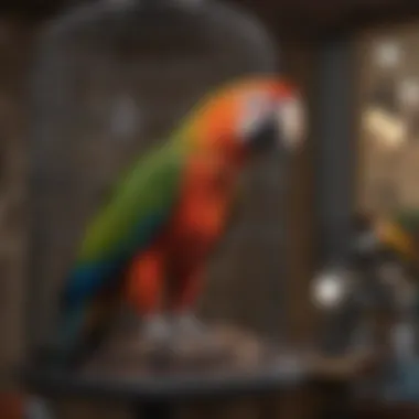 Ideal Cage Placement for Macaws Cage placement in a bright and safe environment