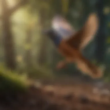 Bird in Flight A healthy bird enjoying flight in an open space, representing the benefits of natural capabilities.