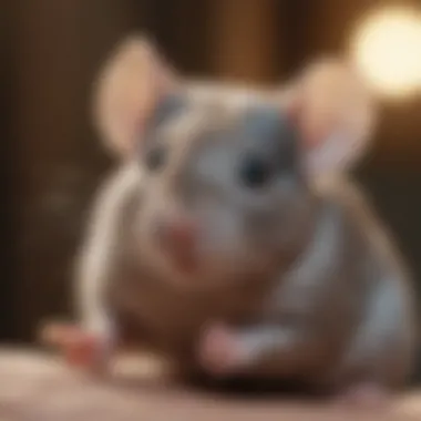 Connecting with Your Mouse A close-up of a mouse being gently handled, emphasizing the bond between pet and owner.