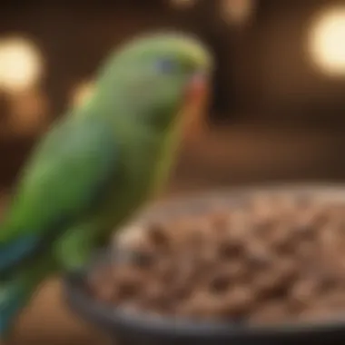 Well-organized feeding systems for parakeets