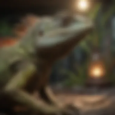 Essential Heating and Lighting for Iguanas Heating and lighting setup for iguana enclosure