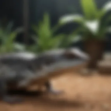 Heating Solutions for Blue Tongue Skink Tanks Effective heating elements installed in a blue tongue skink habitat
