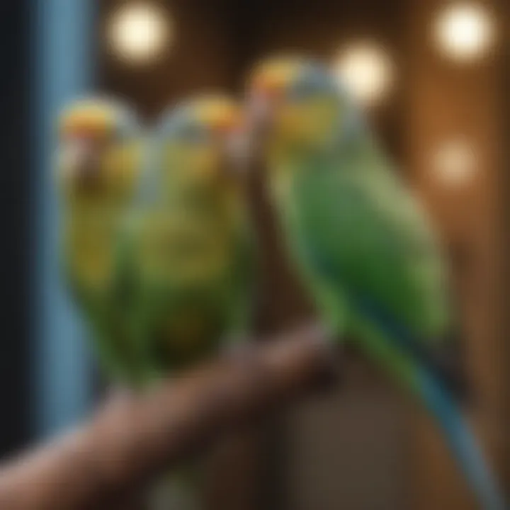 Variety of parakeet species showcasing their characteristics