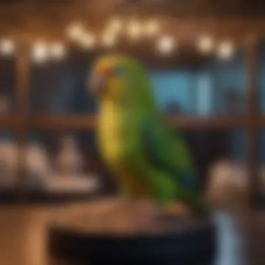 Creating a Comfortable Environment for Parakeets Cozy parakeet cage covered with a soft fabric