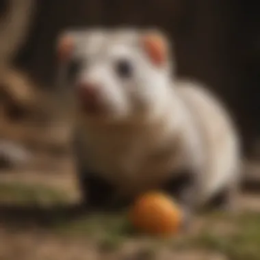 Ferrets engaging in play, illustrating the importance of social interaction and enrichment.