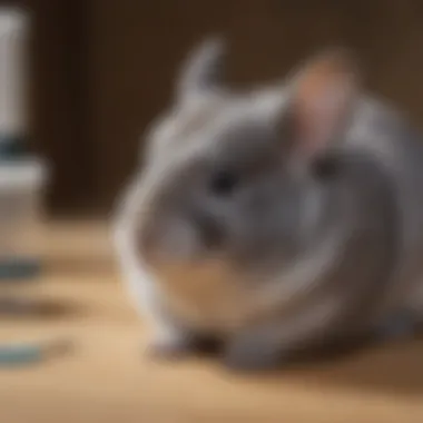Health Check-up for Chinchillas Chinchilla receiving a health check-up