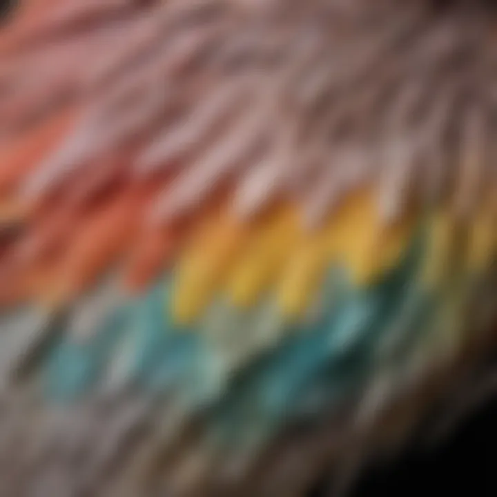 A close-up of a cockatiel displaying its unique feather patterns and vibrant colors.