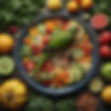 Nutritious Meals for Optimal Health An assortment of fresh fruits and vegetables laid out for a nutritious Amazon parrot meal.