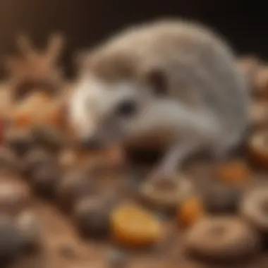 Essential Hedgehog Care Supplies Various hedgehog supplies including food, bedding, and toys neatly arranged.
