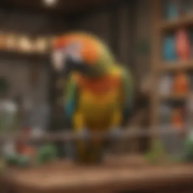 A screenshot of a reputable online retailer specializing in parrot supplies