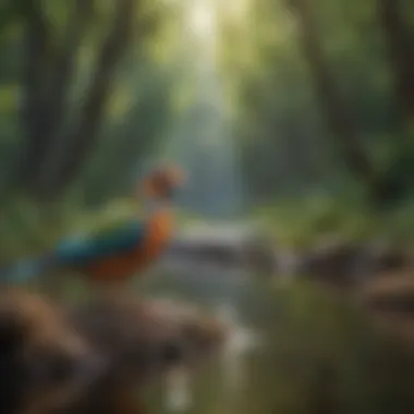 Understanding Energy Flow in Avian Spaces Diagram illustrating energy flow in bird spaces