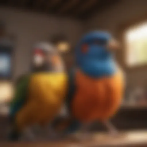 Colorful avian companions ready for adoption