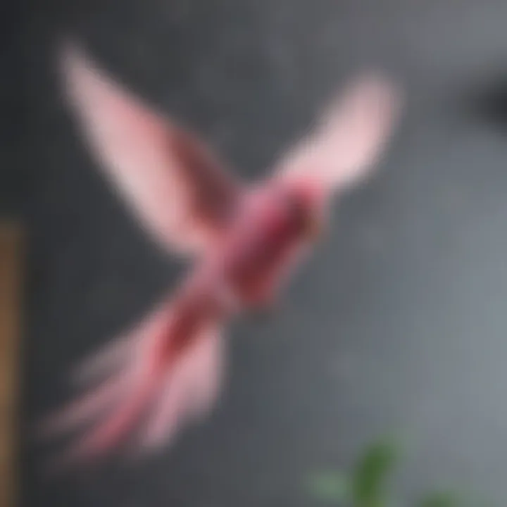 An outdoor scene of a pink parakeet flying freely, symbolizing the joy of pet ownership.