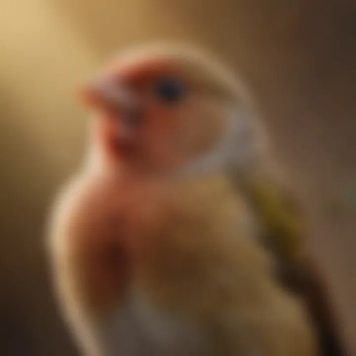 A close-up of a finch showcasing its unique vocal traits