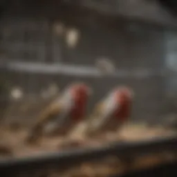 Elegant finch breeding cage design showcasing spacious interiors