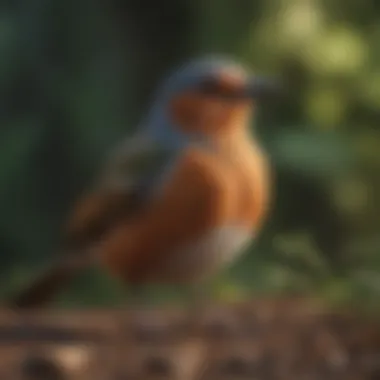 Field guide displaying various bird species and their calls