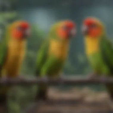 Optimal Cage Design for Green-Cheeked Conures Spacious cage design for green-cheeked conures