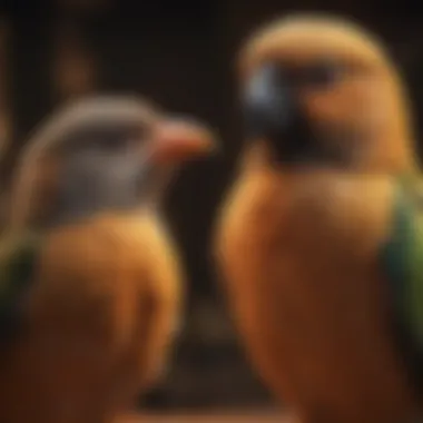 Providing Emotional Comfort to Your Bird A bird owner's gentle interaction with their feathered companion