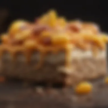 Close-up of suet cake made from natural ingredients