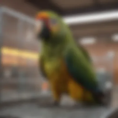 Importance of Cleanliness in Parrot Breeder Cages Clean and well-maintained parrot breeding environment