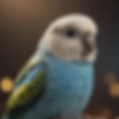 A Budgerigar Finding Comfort on a Shoulder Budgerigar perched on a shoulder