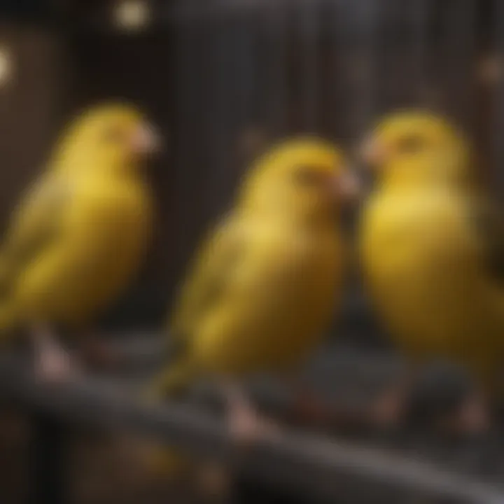 Comparison of different canary cage sizes