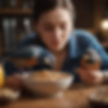 A pet owner feeding their bird nutritious food from a bowl, emphasizing proper diet