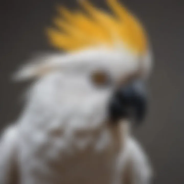 A majestic cockatoo with an impressive crest