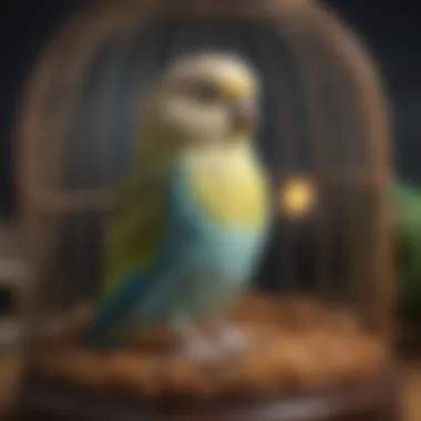 Budgerigar: The Charming Feathered Friend Budgerigar in a vibrant cage setting