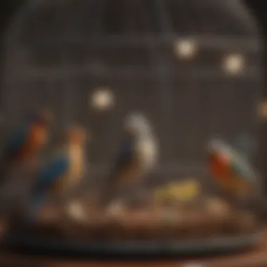 Birds Enjoying the Prevue Corner Bird Cage Birds Enjoying the Prevue Corner Bird Cage