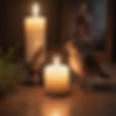 Illuminating the Path of Remembrance A candle lit in remembrance beside a photo of a pet bird