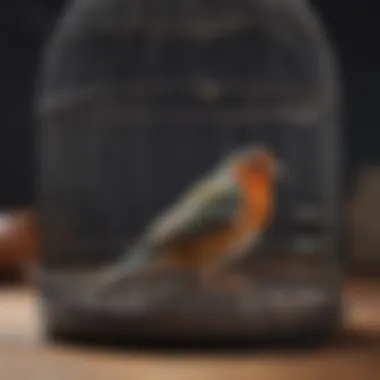 Measuring a bird cage for size compatibility with a replacement tray