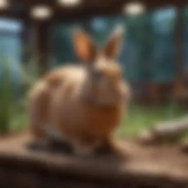 Safe Habitat for Rabbits A safe and comfortable rabbit habitat