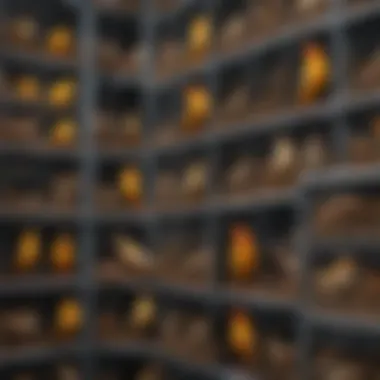 Configurations of Stackable Breeding Cages An elegant stackable breeding cage setup showcasing various configurations for avian care.
