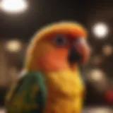 Elegant sun conure cage design