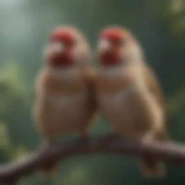 Close-up of a finch perched quietly