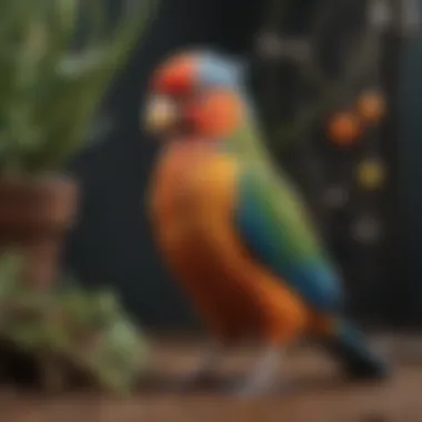 A vibrant selection of pet bird species showcasing their unique colors and characteristics.