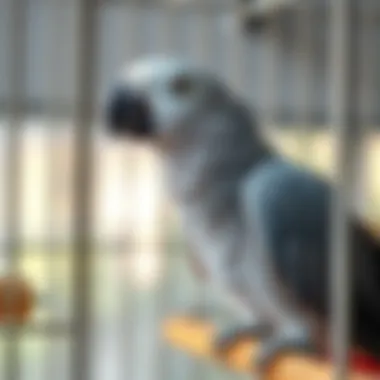 Cage enrichment ideas for African Grey parrots